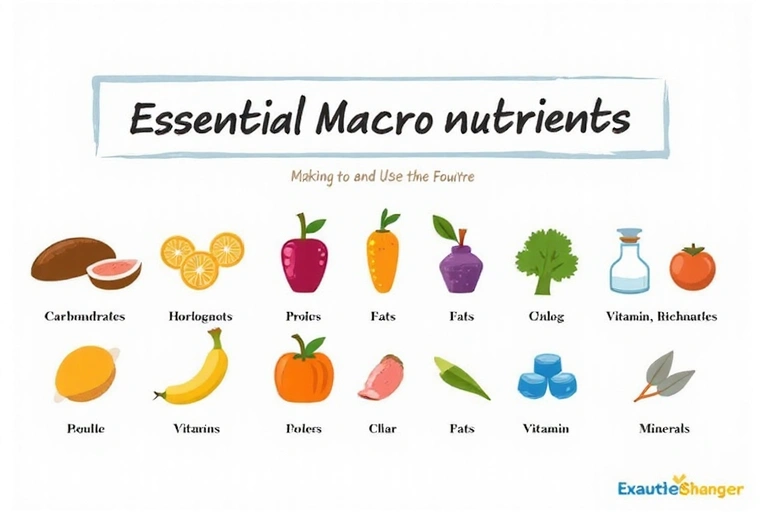 Infografica semplificata sui macro e micronutrienti